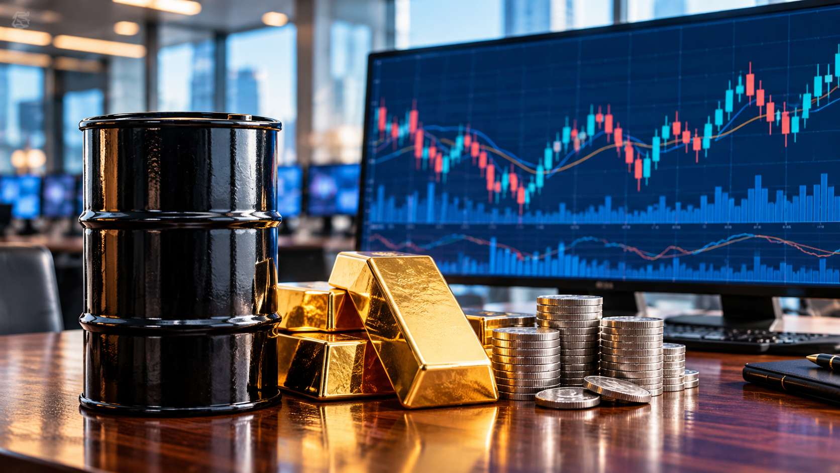 Oil, gold, currencies, broader market movements